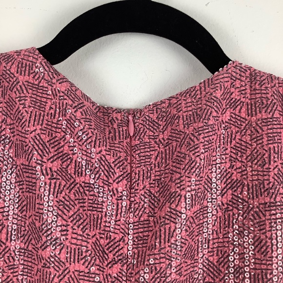 NWT Olivia Rubin Meg Colorblock Sequin Mini Dress - Picture 7 of 8